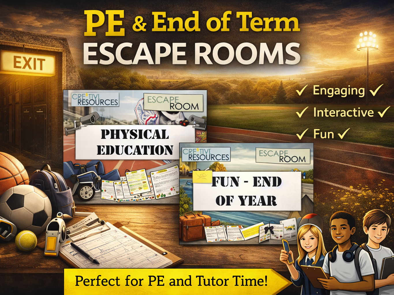 PE - End of Year Escape Rooms