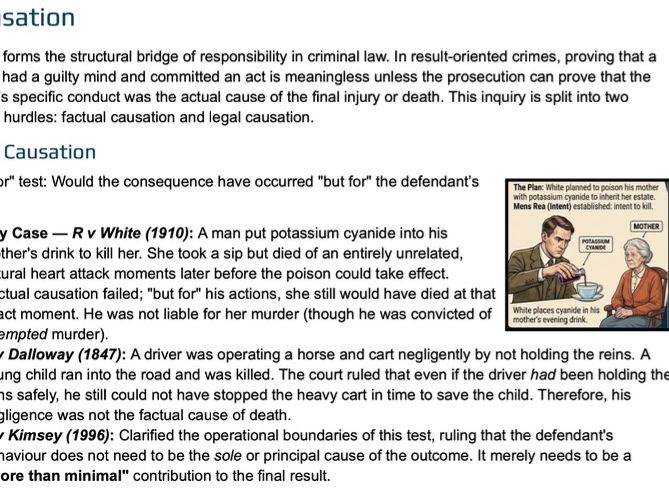 A Level Law: Criminal Law – General Elements of Criminal Liability (WJEC/Eduqas/AQA/OCR)