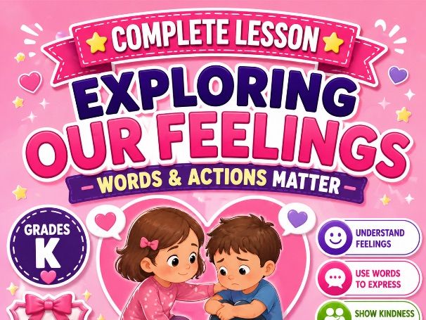 Words and Actions – Primary PSHE Lesson on Kindness, Empathy, and