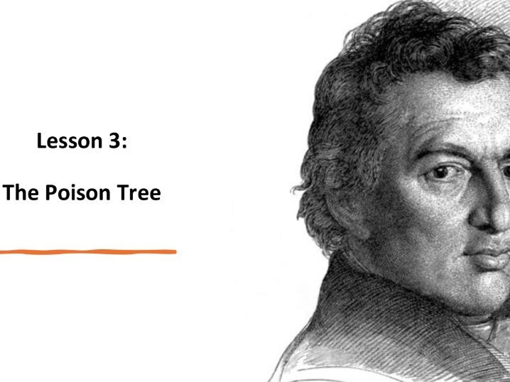 How does Blake Present Anger in: A Poison Tree?