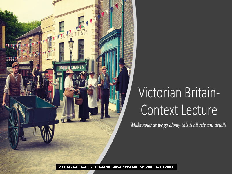 GCSE English Lit: A Christmas Carol Victorian Context | AO3 Teaching PowerPoint