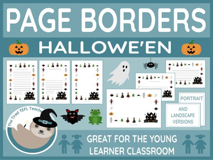 Hallowe'en-Themed Page Borders