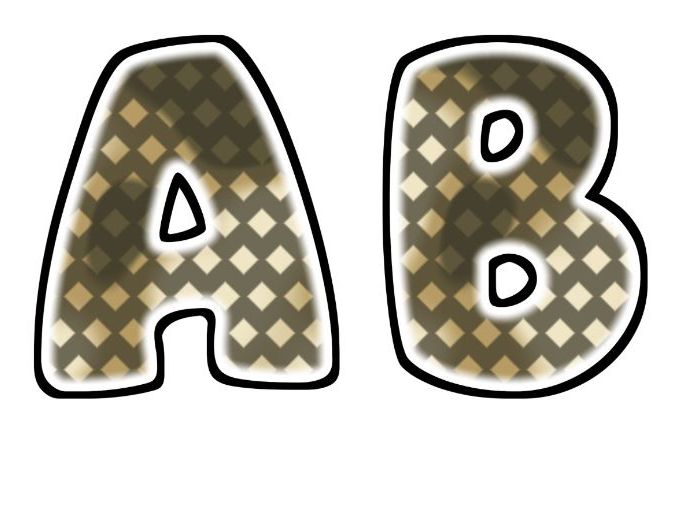 Snakeskin Glow Bubble Letters | Bulletin Board Letters | Classroom Display Pack