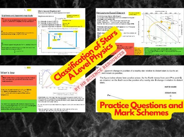 Classification of Stars A level Physics