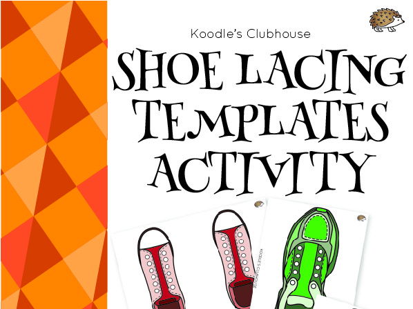 Shoe lacing templates activity