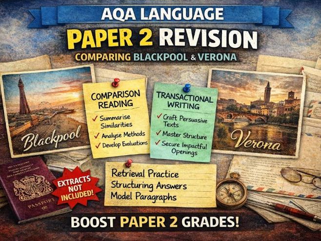 AQA Language Paper 2 Blackpool vs Verona