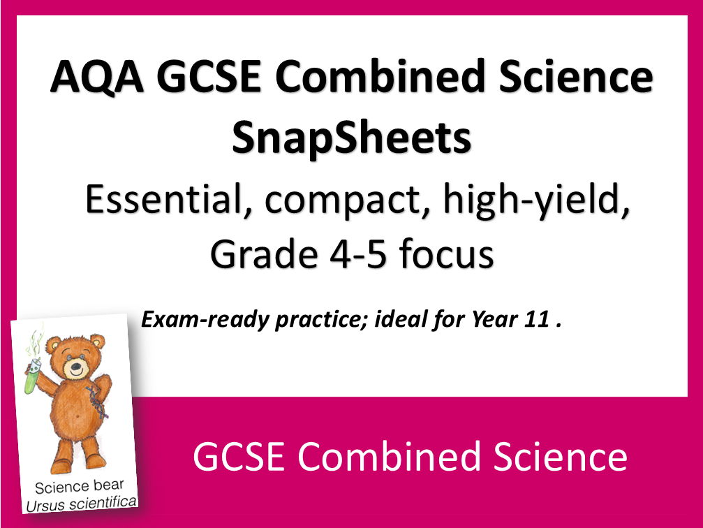 AQA GCSE Combined Science SnapSheets:  Exam Essentials