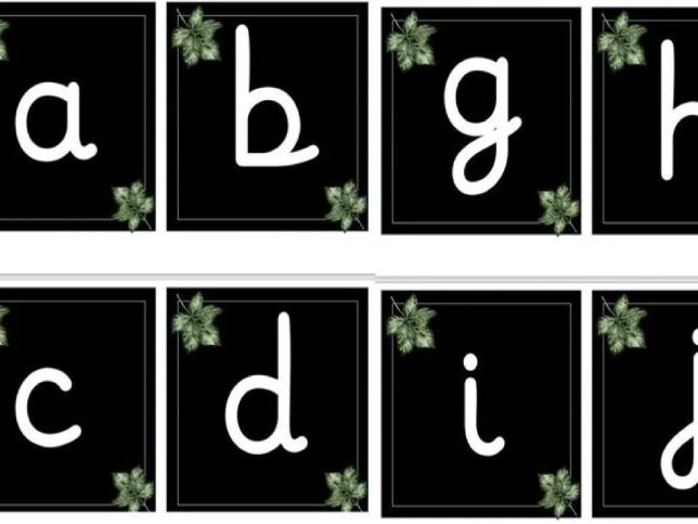 lower case alphabet flash cards