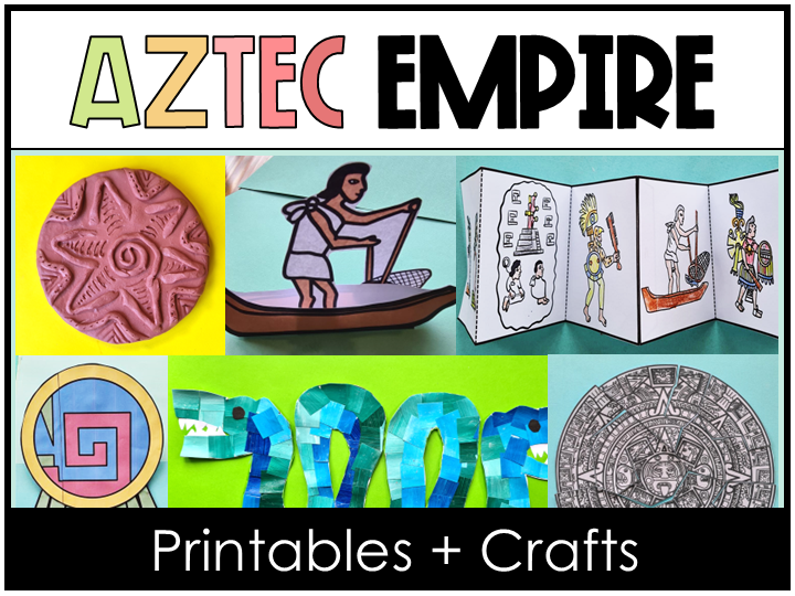 Aztec Empire Art Crafts Activities Year 3, 4, 5, 6