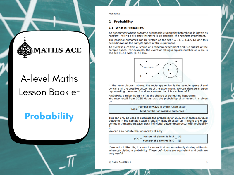 A-level Maths Lesson Booklet: Probability