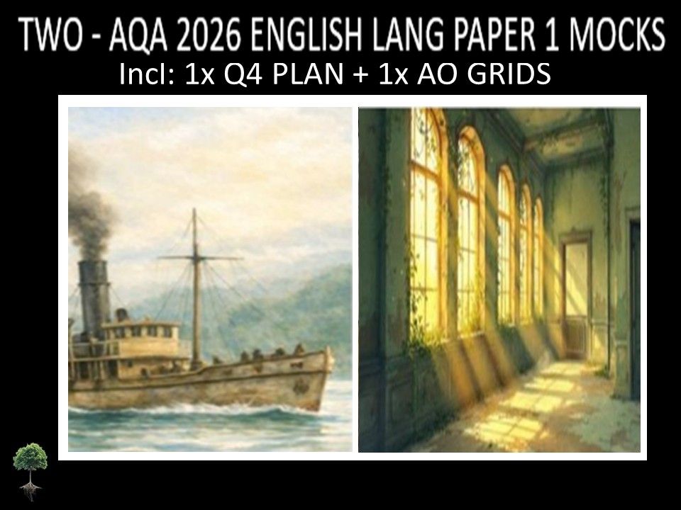 TWO - AQA PAPER 1 | 2026 FULL MOCKS | Q4 PLAN | AO GRIDS
