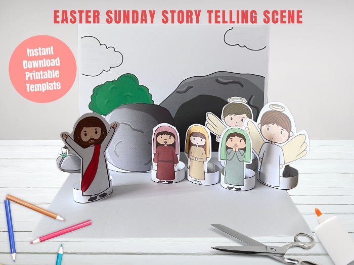 Easter Sunday Story Paper Doll Craft