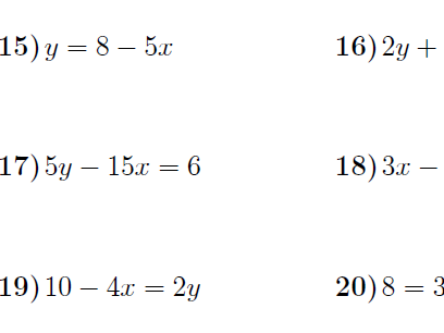 Gradient of a line given its equation worksheet (with solutions ...