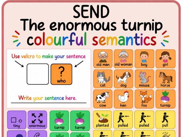 The enormous turnip- colourful semantics- SEND pack