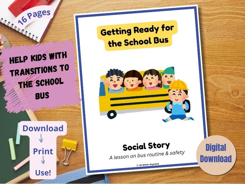 Elementary Social Story: Getting Ready for the Bus | Bus Safety Rules