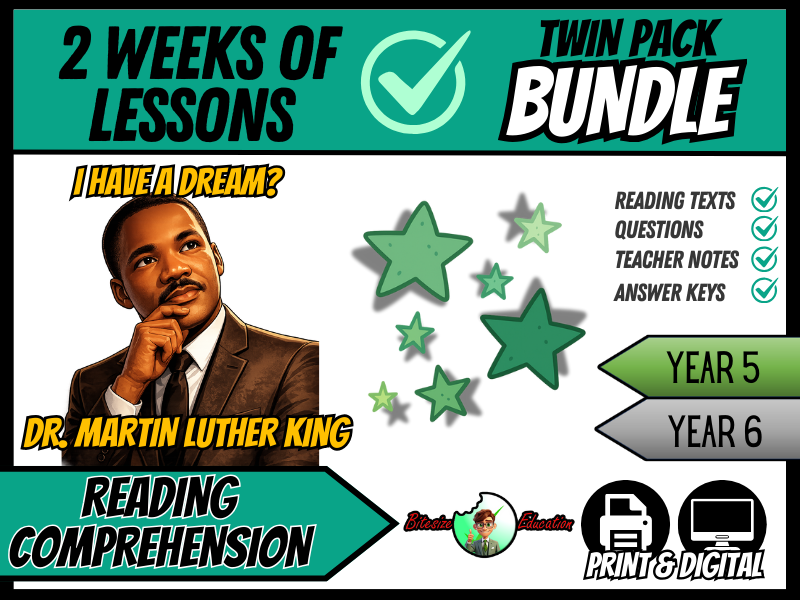 MLK Legacy & Civil Rights Movement | Reading Comprehension | Bundle | Year 5/6