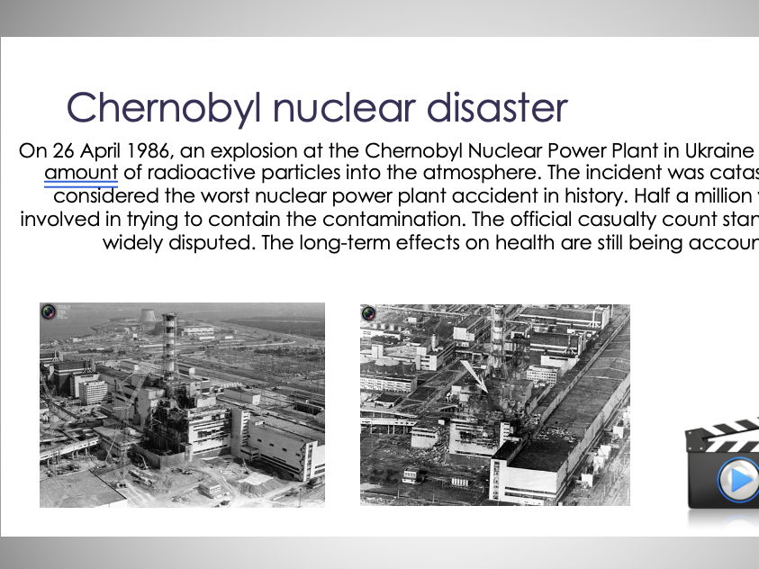 KS3 Dark Tourism: Chernobyl