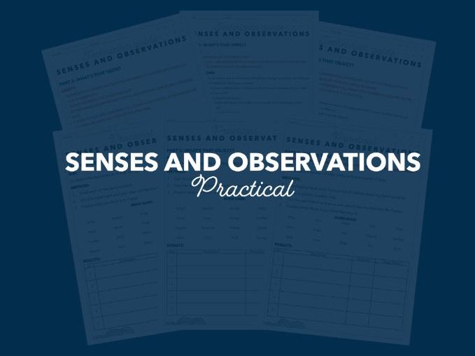 Senses and Observations | Practical (with Technician Guide)