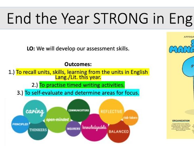 End the Year Strong in English