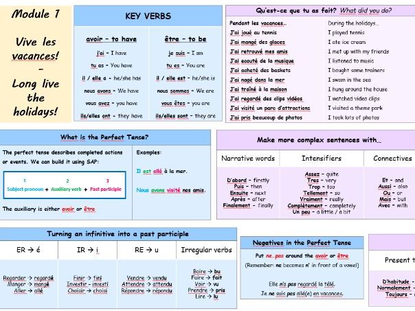 Knowledge organiser for Module 1 (Dynamo 1, 2 & 3)
