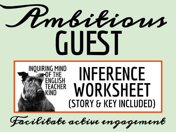 "The Ambitious Guest" by Nathaniel Hawthorne Close Reading Analysis Worksheet