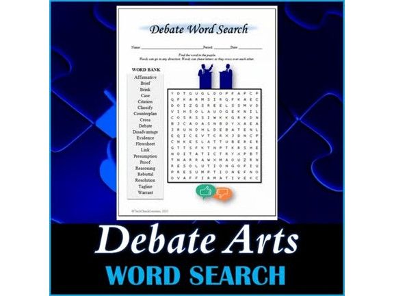 Debate Word Search Puzzle