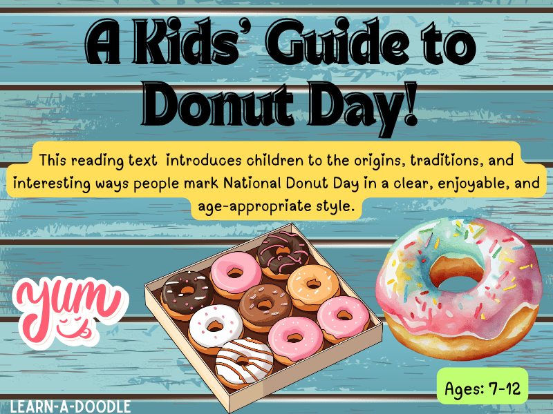 Kids’ Guide to Donut Day, June: History, Fun, & Sweet Facts! Reading Text