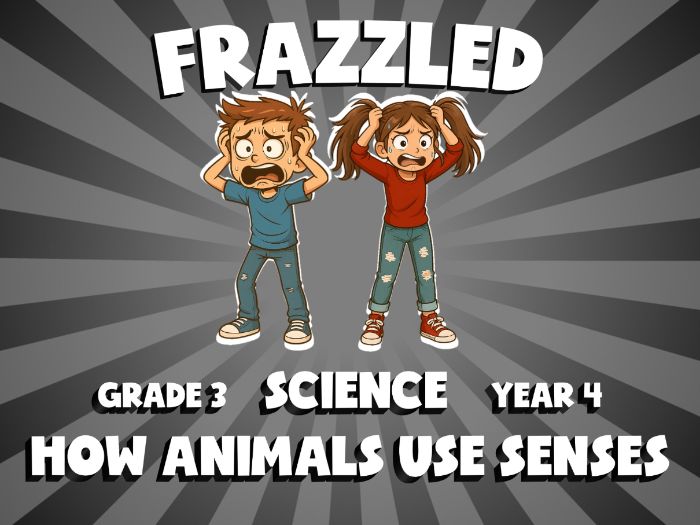 How Animals Use Senses FRAZZLED Science Game | No-Prep Year 4 Review Activity