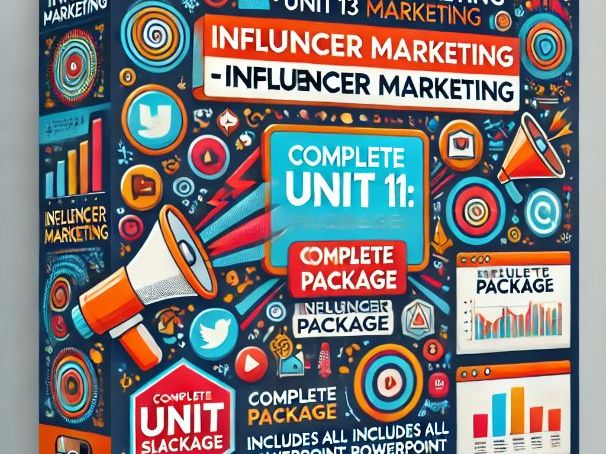 BTEC Level 3 Marketing Unit 11 Influencer Marketing (Full Unit)