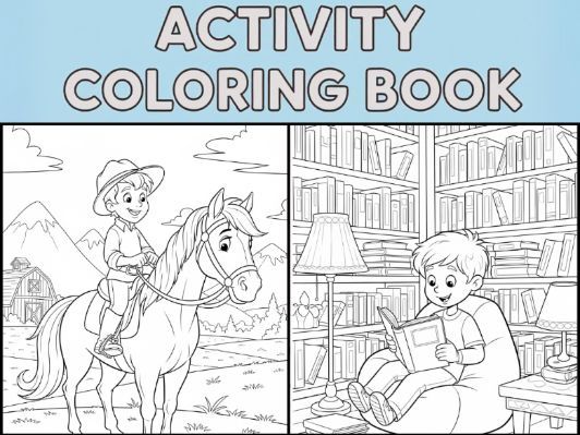 Activity Coloring Book