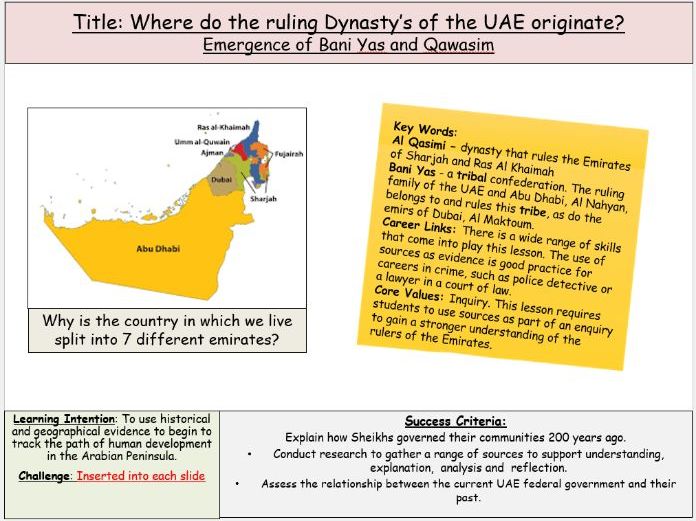 UAE Social Studies/MSC Bani Yas and Qawasim