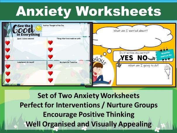 Anxiety Worksheets