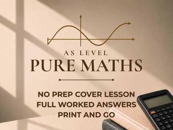 KS5 / AS Level Pure Maths Cover Lesson: Inverse Trigonometric Functions (No Prep)