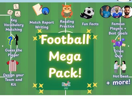 Football Mega Activity Pack  | The Ultimate Football Learning Workbook  | KS2, KS3