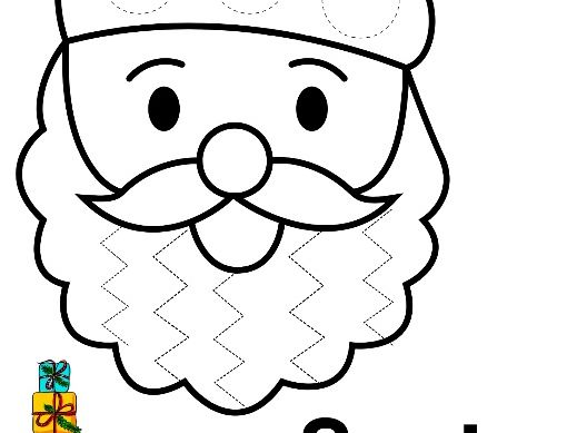 Santa’s Beard Handwriting Pattern Sheets