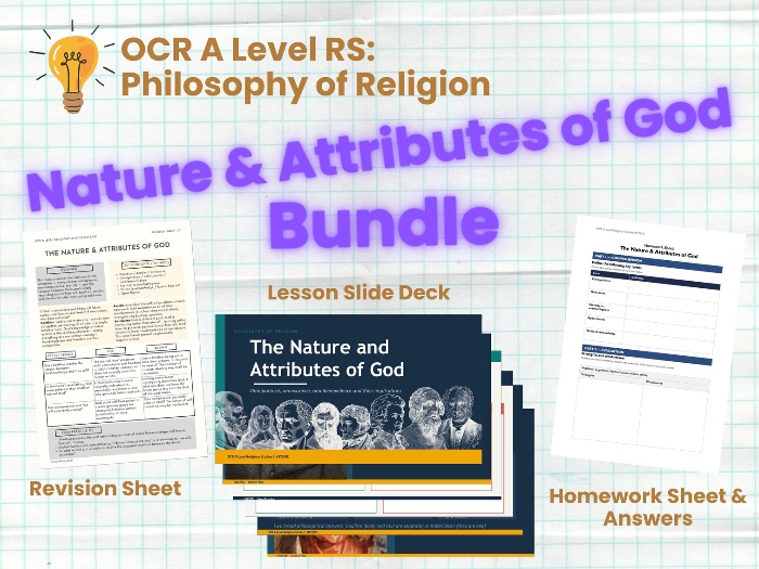 OCR A Level Religious Studies | Philosophy of Religion H573/01 | The Nature and Attributes of God