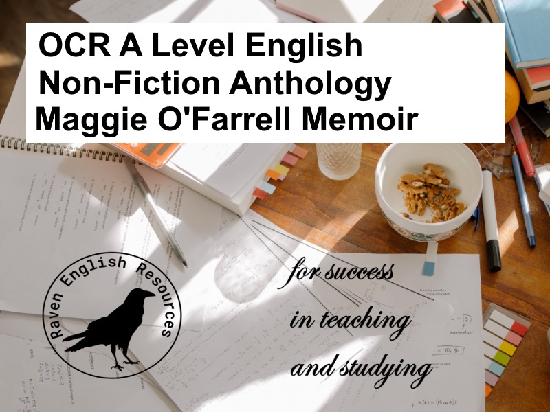 OCR EMC Maggie O’Farrell memoir Worksheet with answers, PowerPoints and Unseen Text
