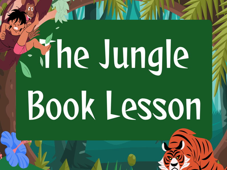 The Jungle Book ESL/ELL PowerPoint Lesson + 2 Handouts A2/B1 Level