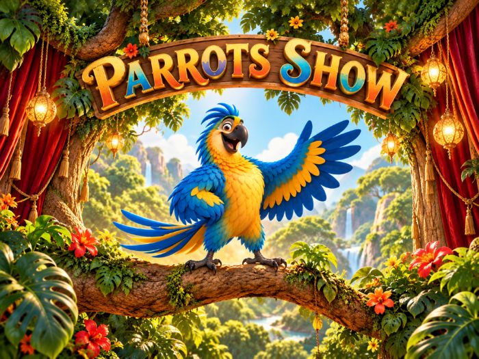 PARROTS SHOW | Editable PPTX Learning Game