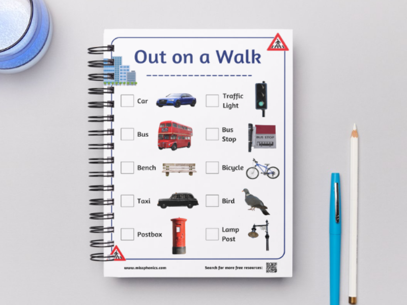 Outdoor Walk & Community Spotting Activity | Town Scavenger Hunt