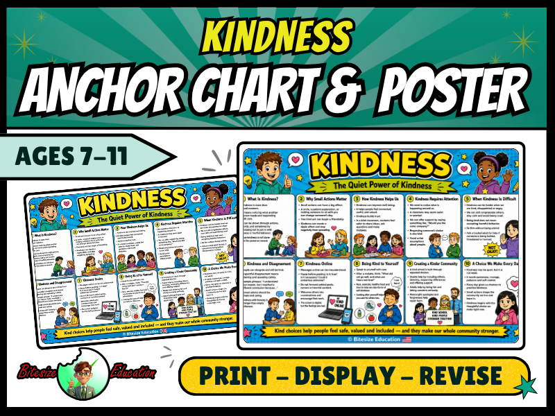 Kindness Poster | Kindness Anchor Chart | KS2 PSHE