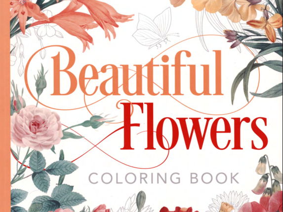 Beautiful Flowers Coloring Book
