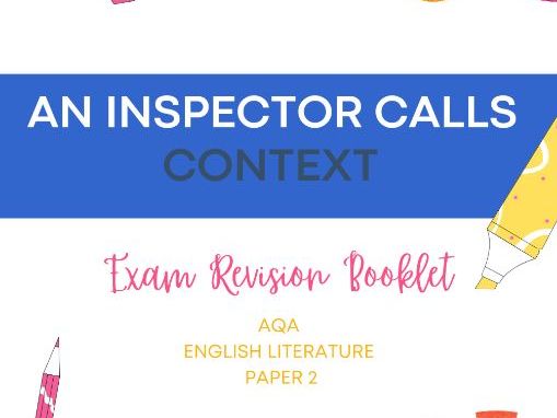 AQA An Inspector Calls Context Pack