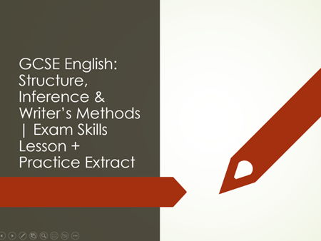 GCSE English: Structure, Inference & Writer’s Methods | Exam Skills Lesson + Practice Extract