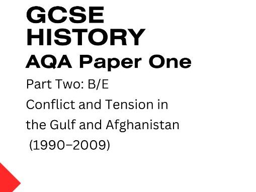 AQA GCSE History Workbook | Conflict & Tension 1990–2009 | Paper 1 Exam Practice