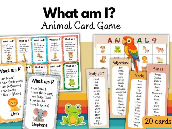 What am I? – Animal Card Game