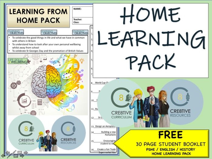 Home Learning Transition pack