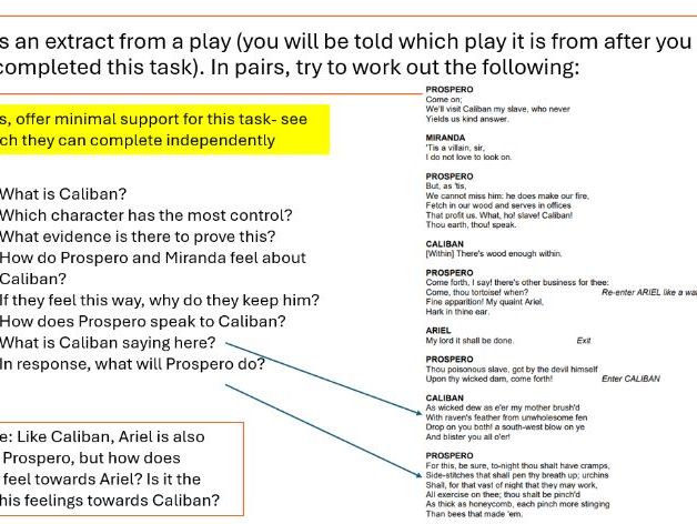 KS3 Intro to the World of Shakespeare