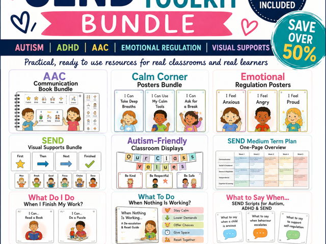 Ultimate SEND Teacher Toolkit Bundle | Autism, ADHD, AAC, Emotional ...