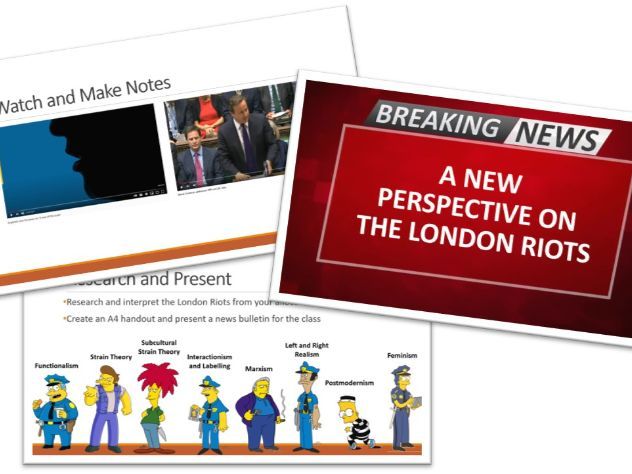 Sociology - Crime and Deviance - The London Riots